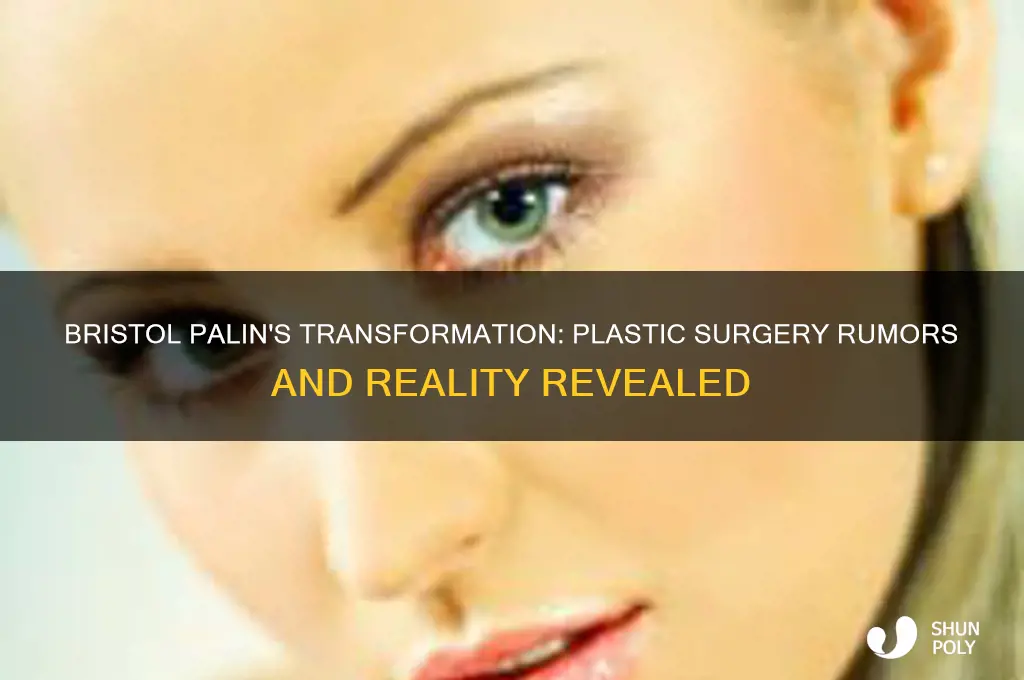 did bristol palin have plastic surgery