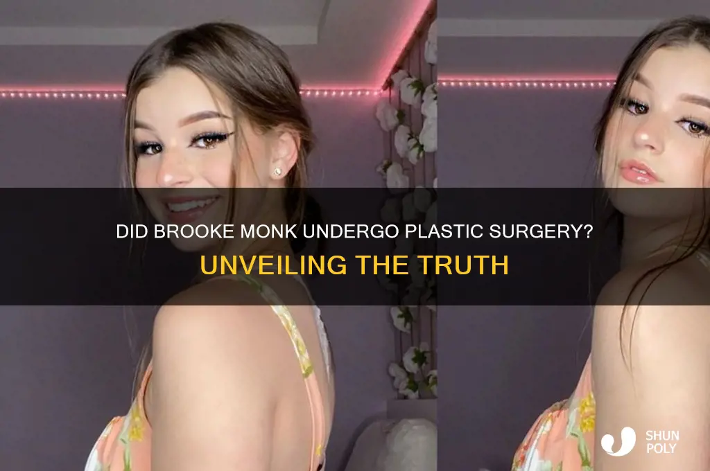 did brooke monk get plastic surgery