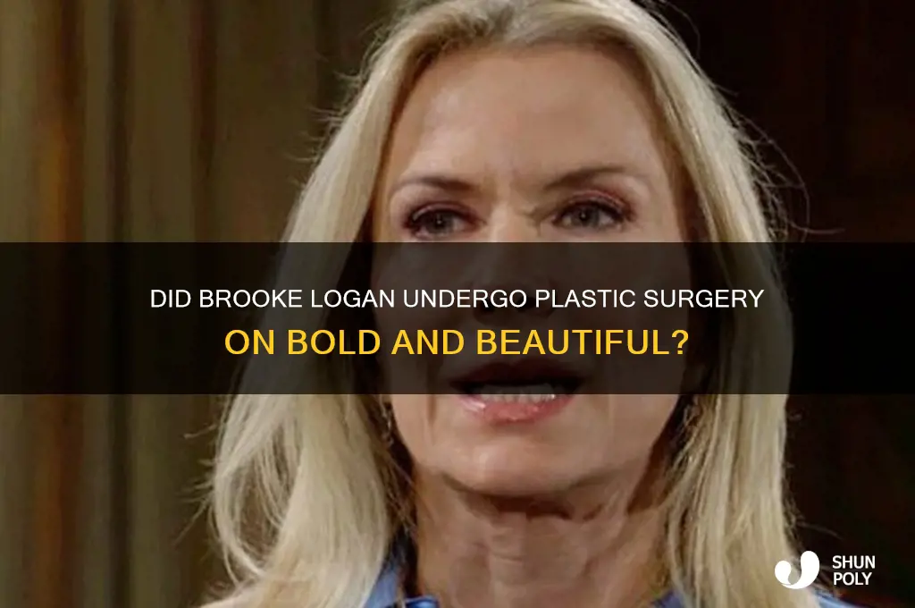 did brooke on bold and beautiful have plastic surgery