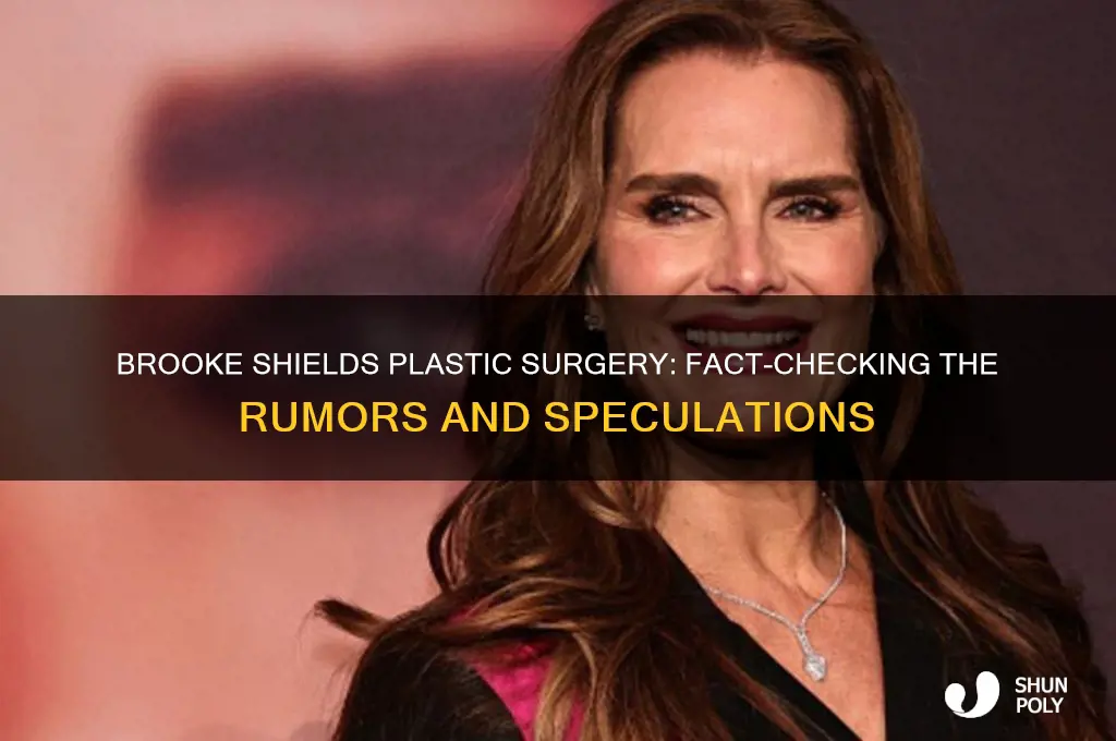 did brooke shields get plastic surgery