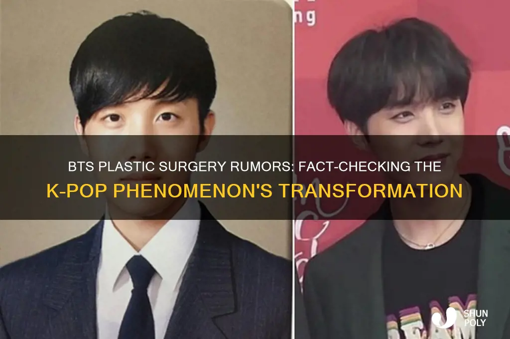 did bts get plastic sugery
