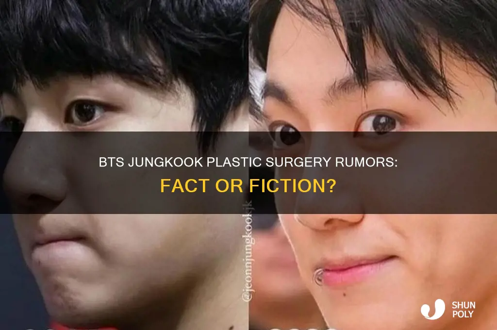 did bts jungkook get plastic surgery