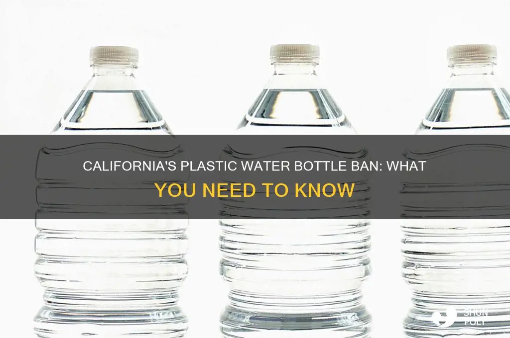 did california ban plastic water bottles