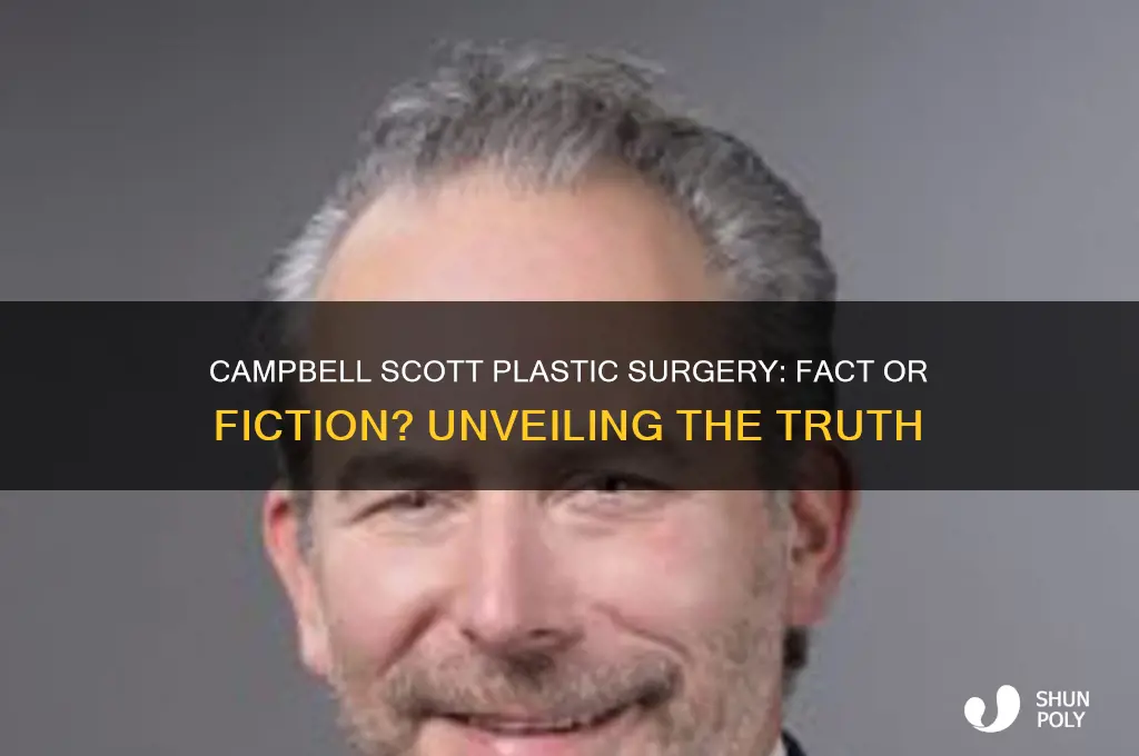 did campbell scott get plastic surgery