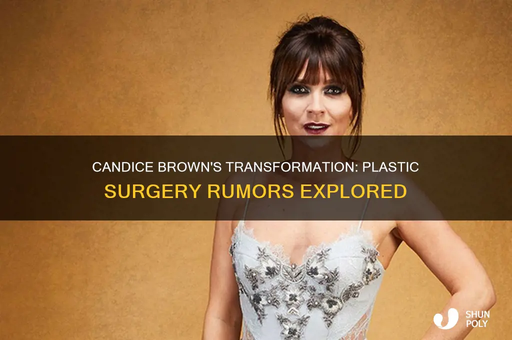 did candice brown from gbbo get plastic surgery