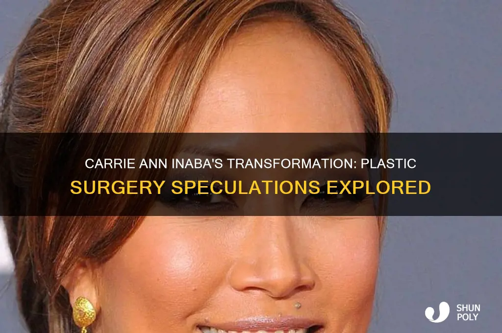 did carrie ann inaba have plastic surgery