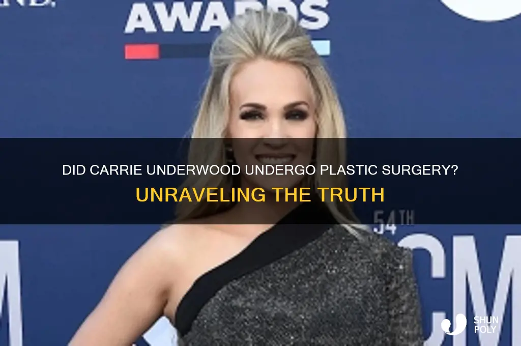 did carry underwood get plastic surgery