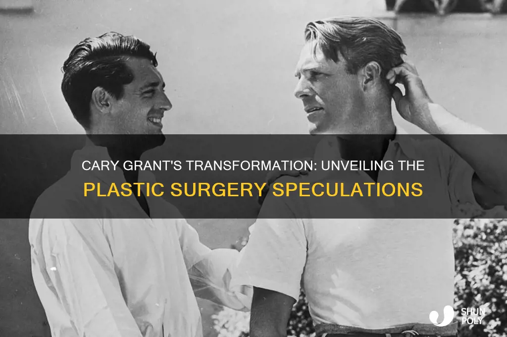 did cary grant have plastic surgery