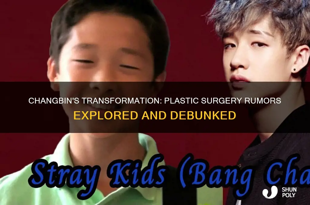did changbin get plastic surgery