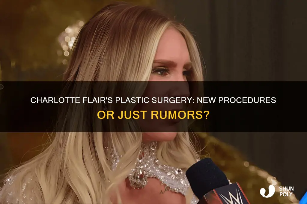 did charlotte flair get more plastic surgery