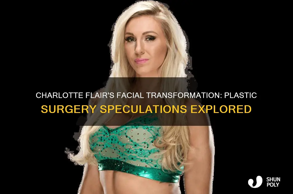 did charlotte flair have plastic surgery on hrr face