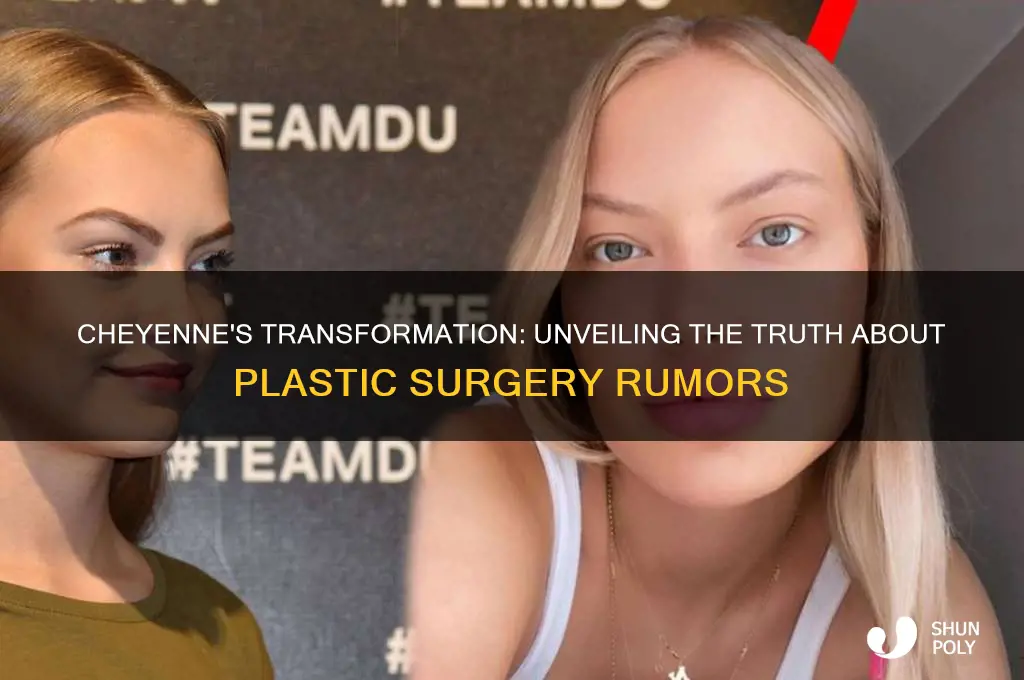 did cheyenne get plastic surgery