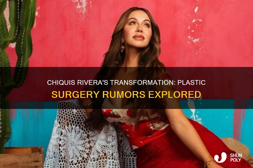 did chiquis rivera get plastic surgery