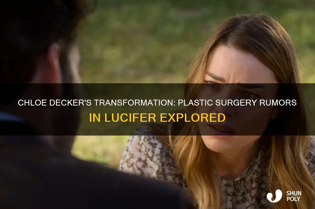 did chloe from lucifer get plastic surgery