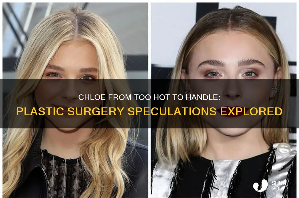 did chloe from too hot to handle get plastic surgery