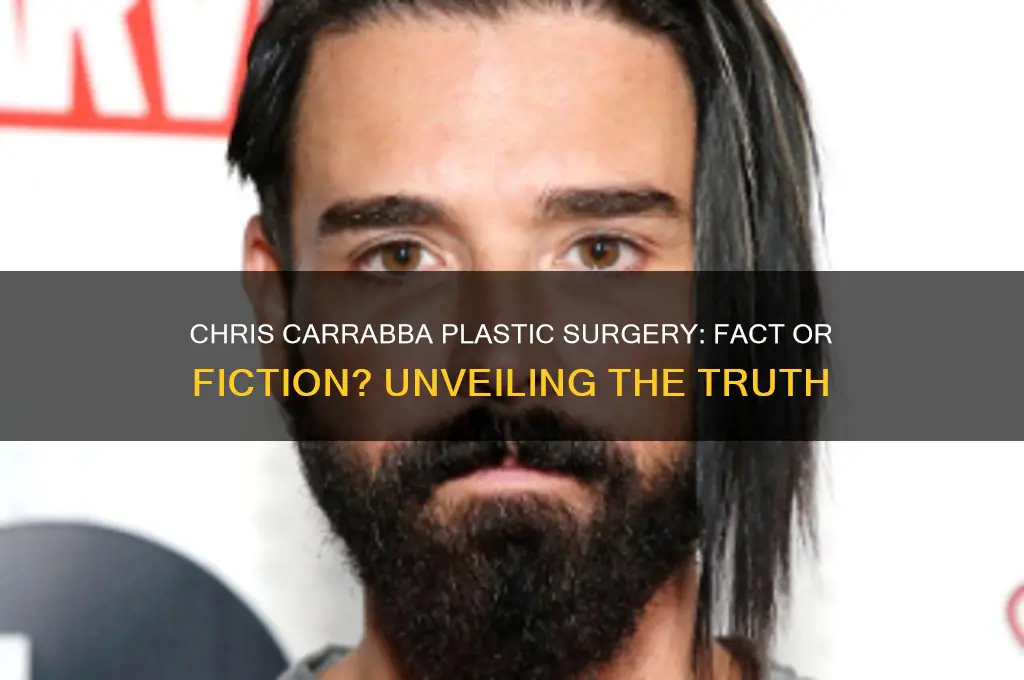 did chris carrabba get plastic surgery