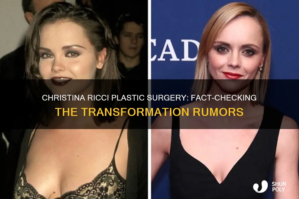 did christina ricci get plastic surgery