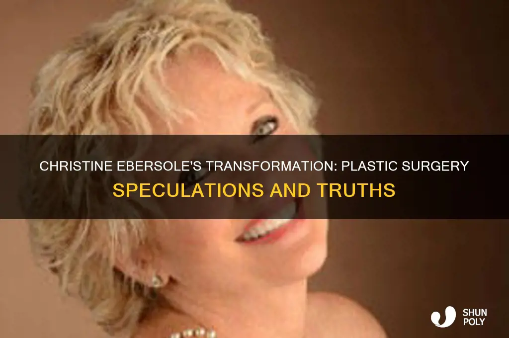 did christine ebersone have plastic surgery