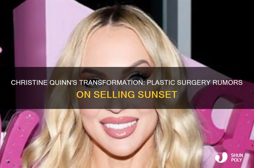 did christine from selling sunset get plastic surgery