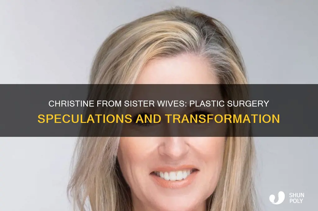 did christine from sister wives have plastic surgery