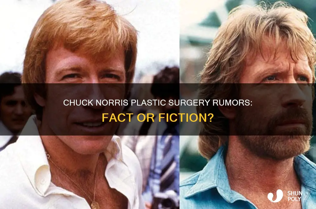 did chuck norris get plastic surgery