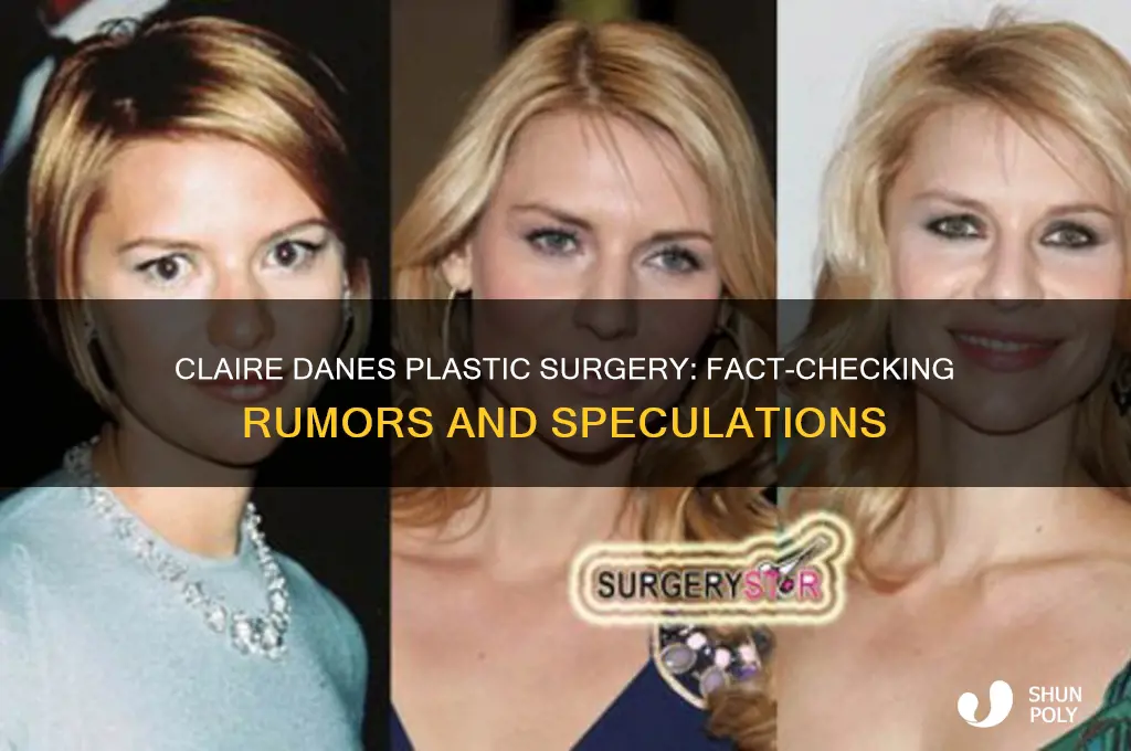 did claire danes have plastic surgery