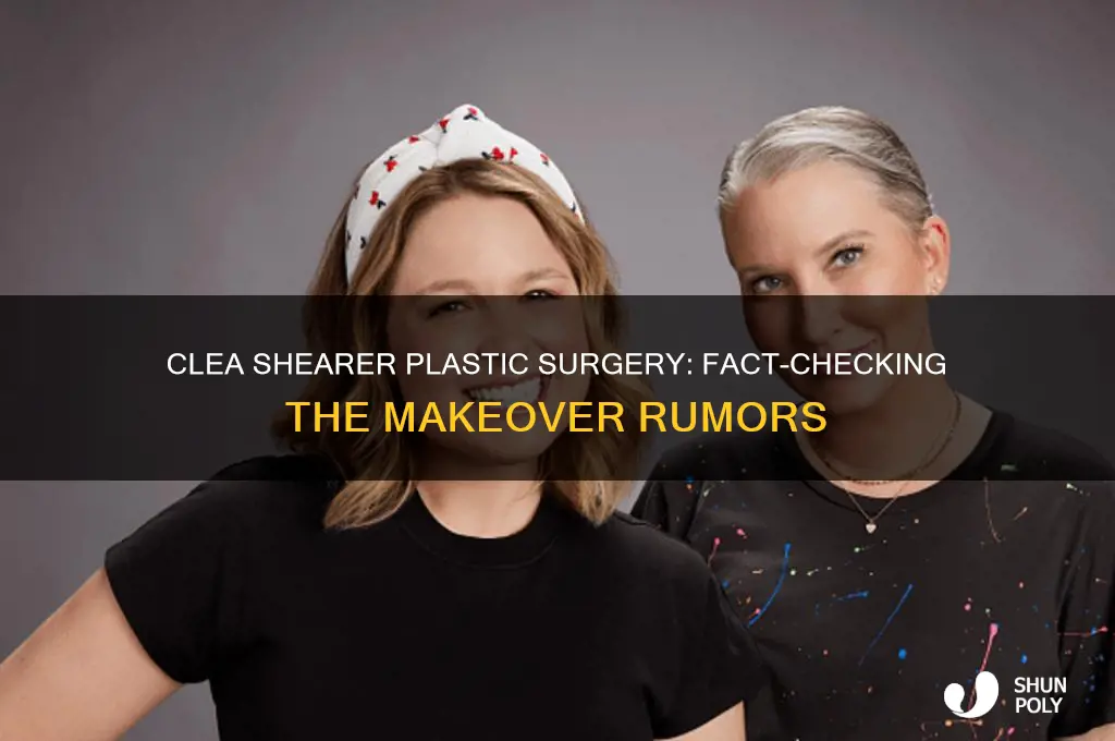 did clea shearer get plastic surgery