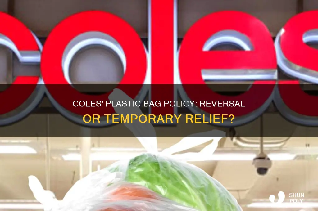 did coles bring back plastic bags