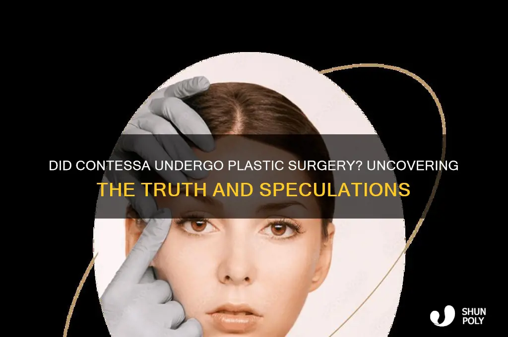 did contessa have plastic surgery