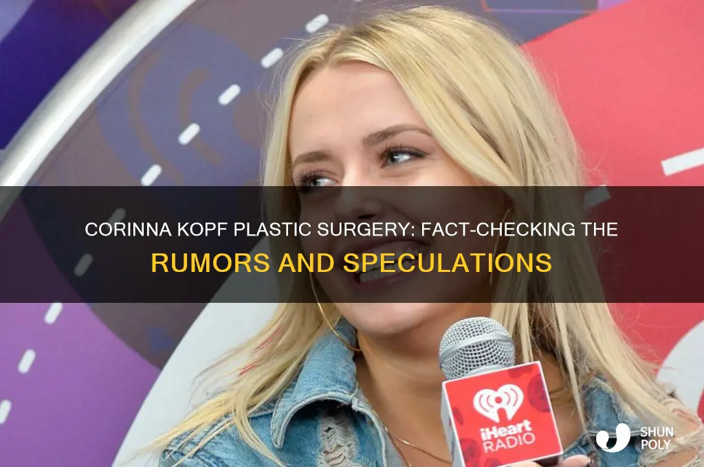 did corinna kopf get plastic surgery