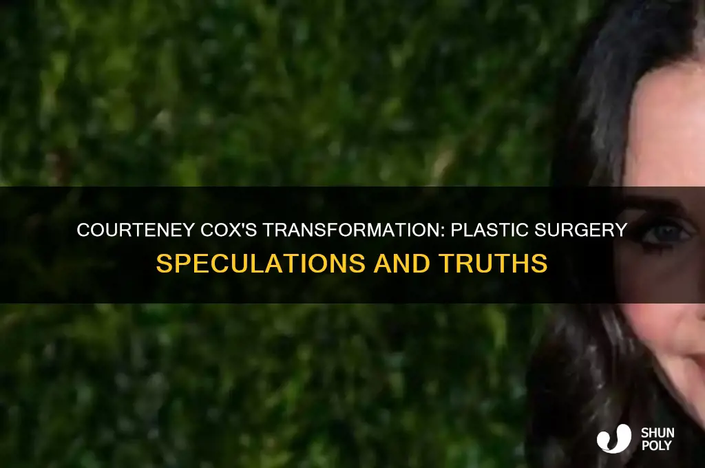 did courteney cox do plastic surgery