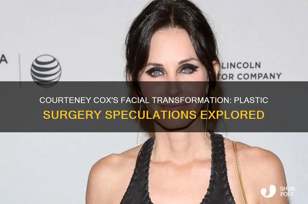 did courteney cox have plastic surgery on her face