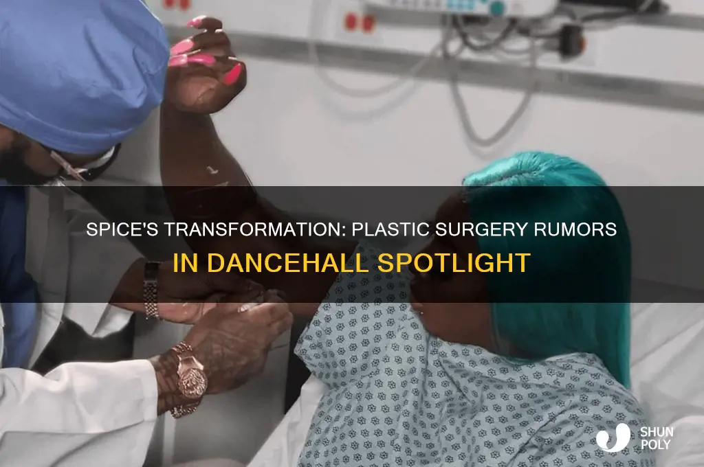 did dancehall artist spice have plastic surgery