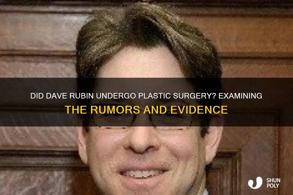 did dave rubin get plastic surgery