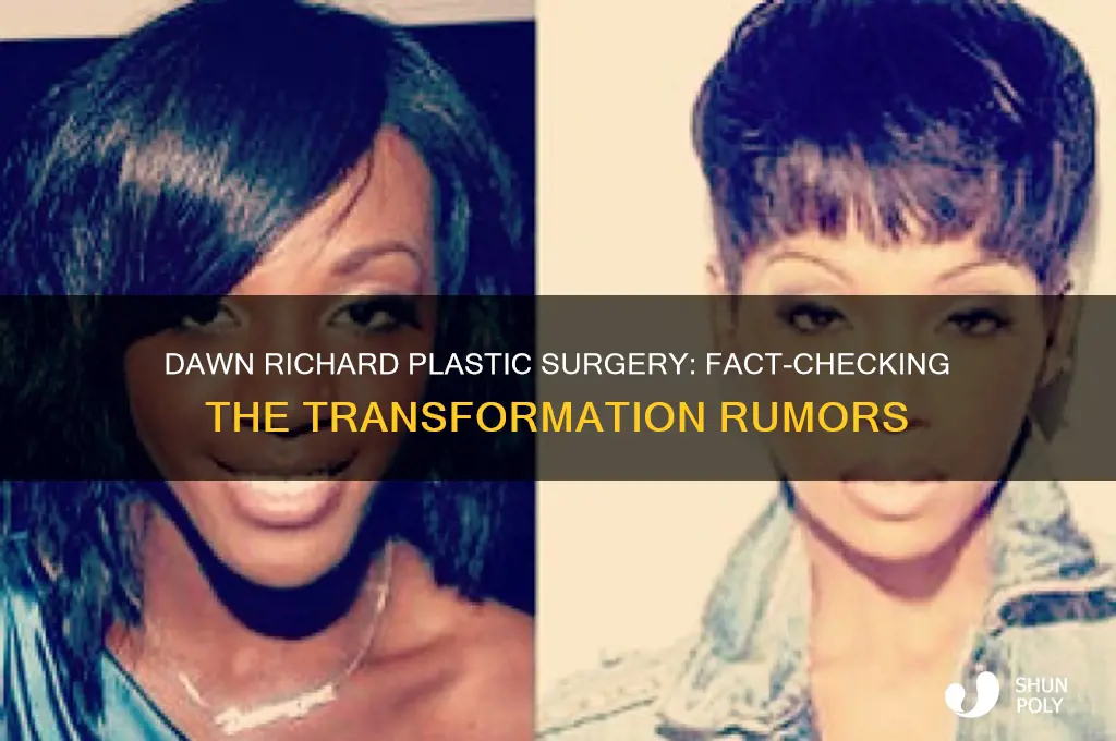 did dawn richard have plastic surgery