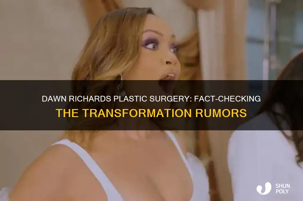 did dawn richards get plastic surgery