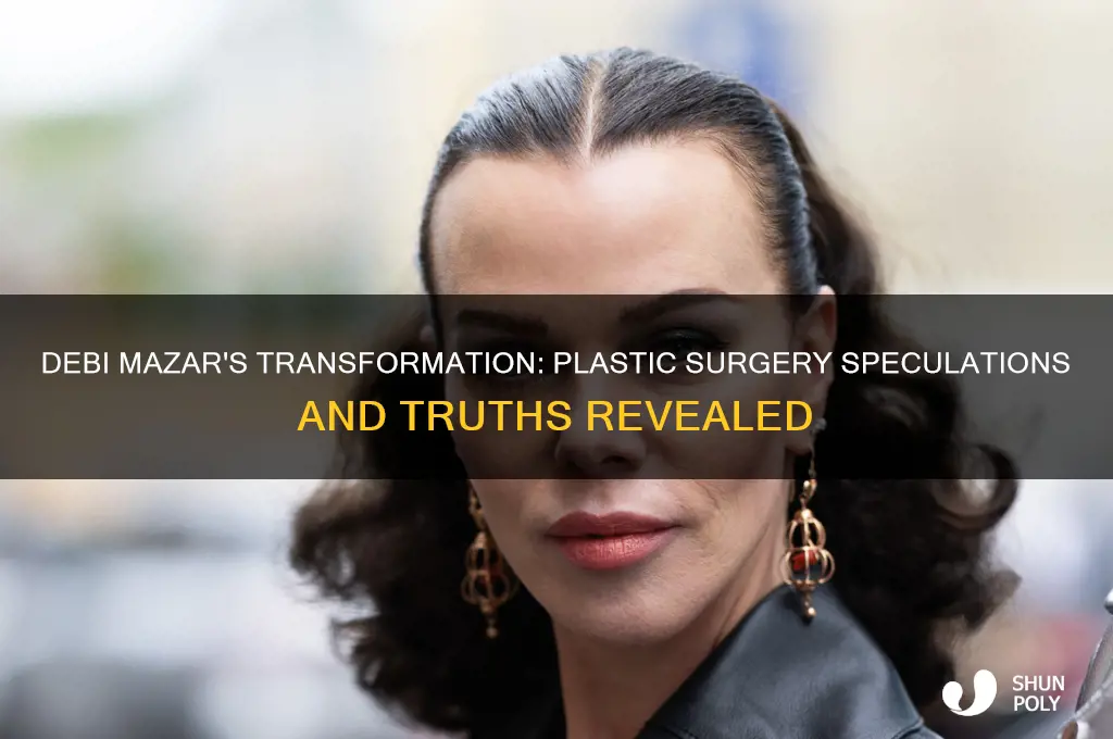 did debi mazar have plastic surgery