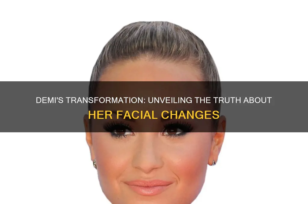 did demi get plastic surgery on her face