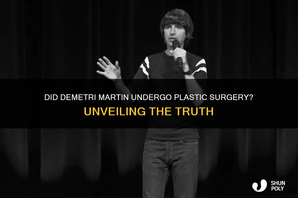did demitri martin get plastic surgery