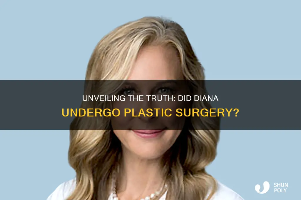 did diana have plastic surgery