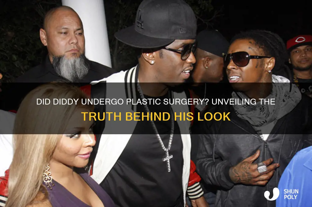did diddy have plastic surgery