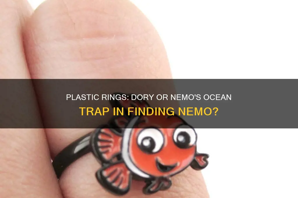 did dory or nemo get stuck in the plastic rings