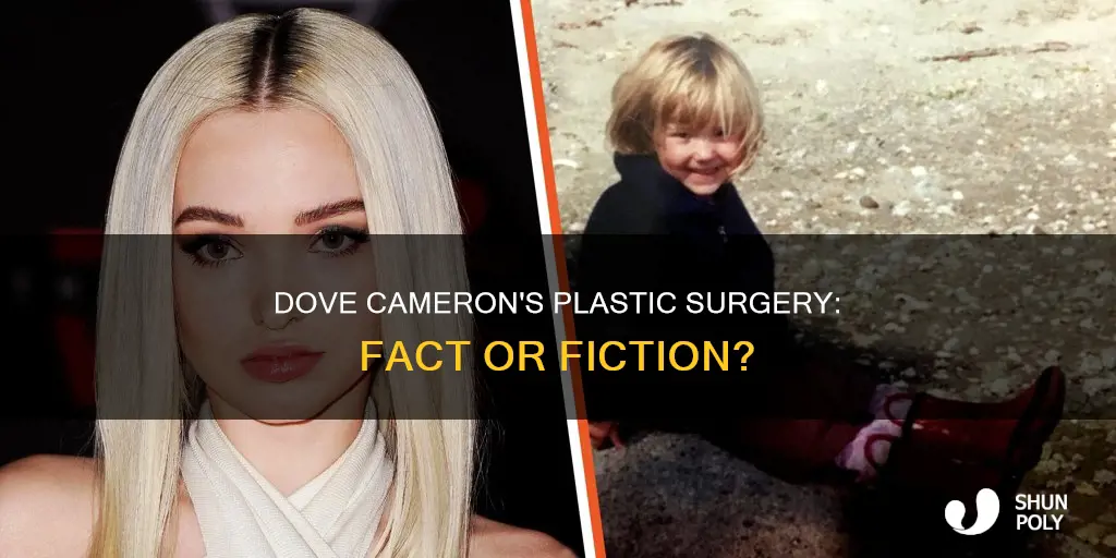 did dove cameron have plastic sugery