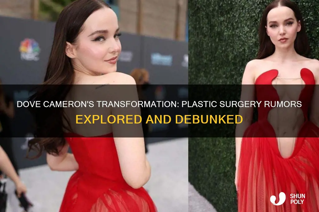 did dove cameron have plastic surgery