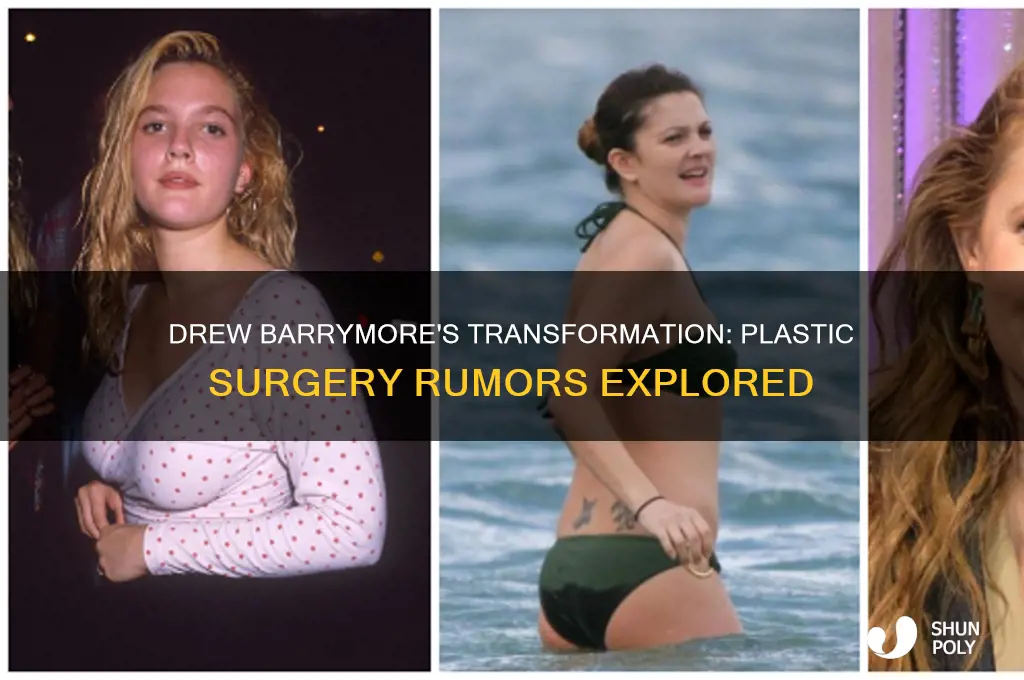 did drew barrymore get plastic surgery