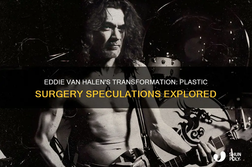 did eddie van halen have plastic surgery