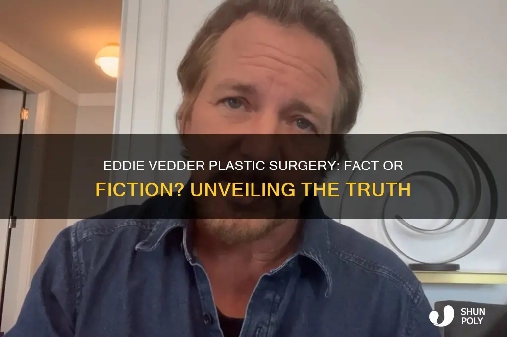 did eddie vedder get plastic surgery