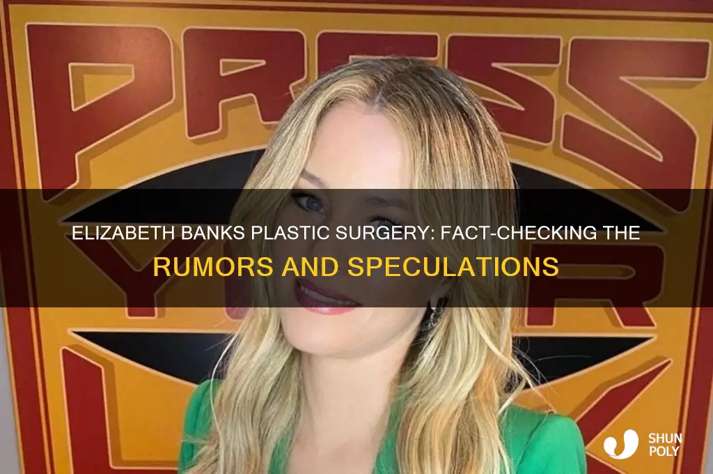 did elizabeth banks have plastic surgery