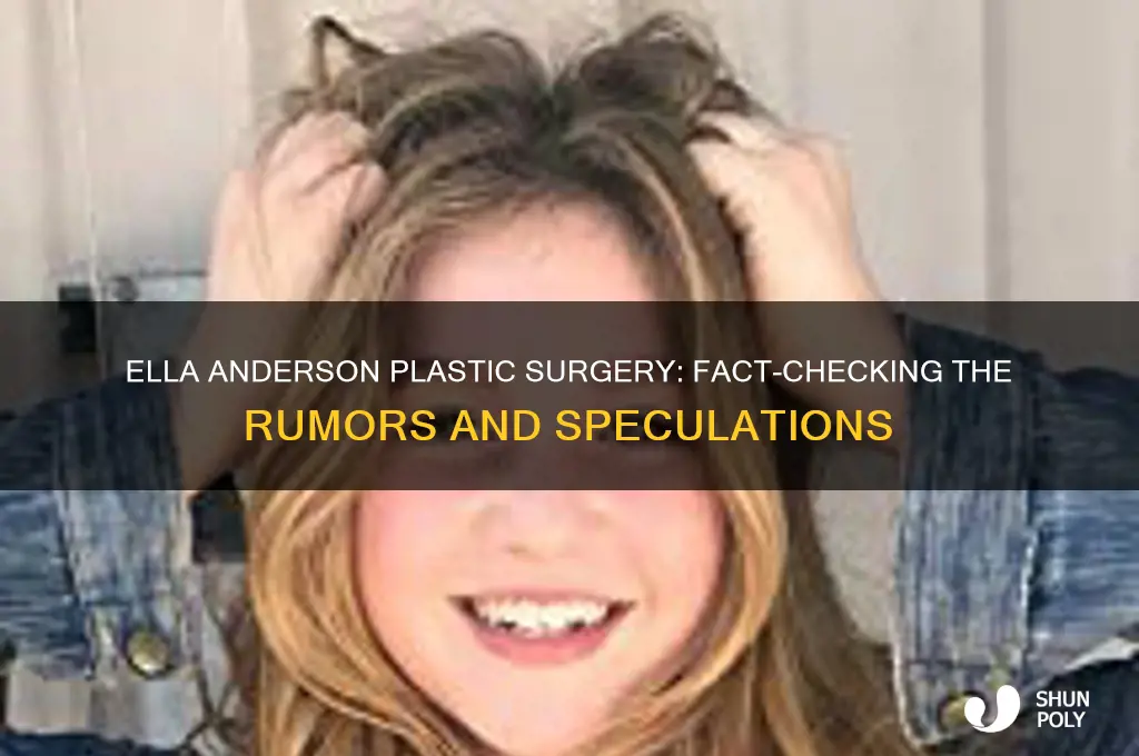 did ella anderson get plastic surgery