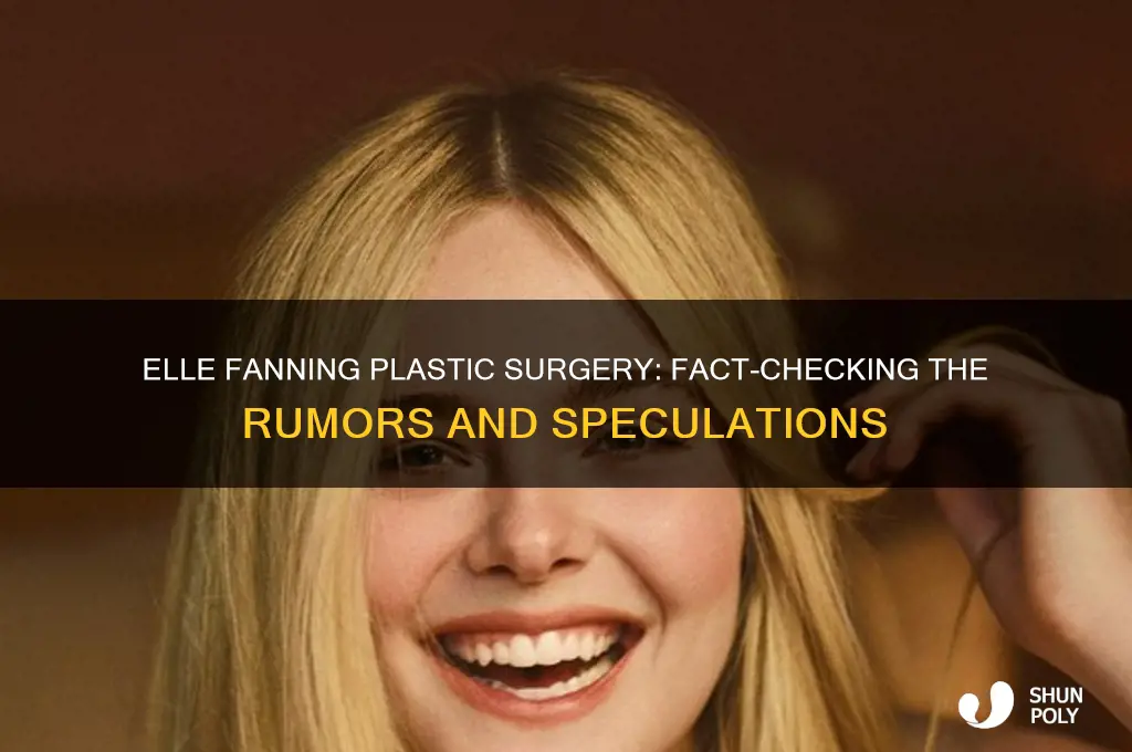 did elle fanning have plastic surgery